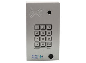 Intercomunicador IP PoE de superficie con teclado, cámara y lector RFID