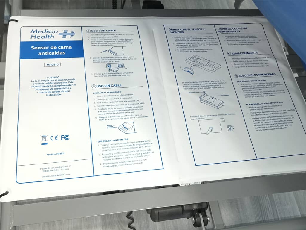 Sensor de presencia en cama para residencias • Medicip Health